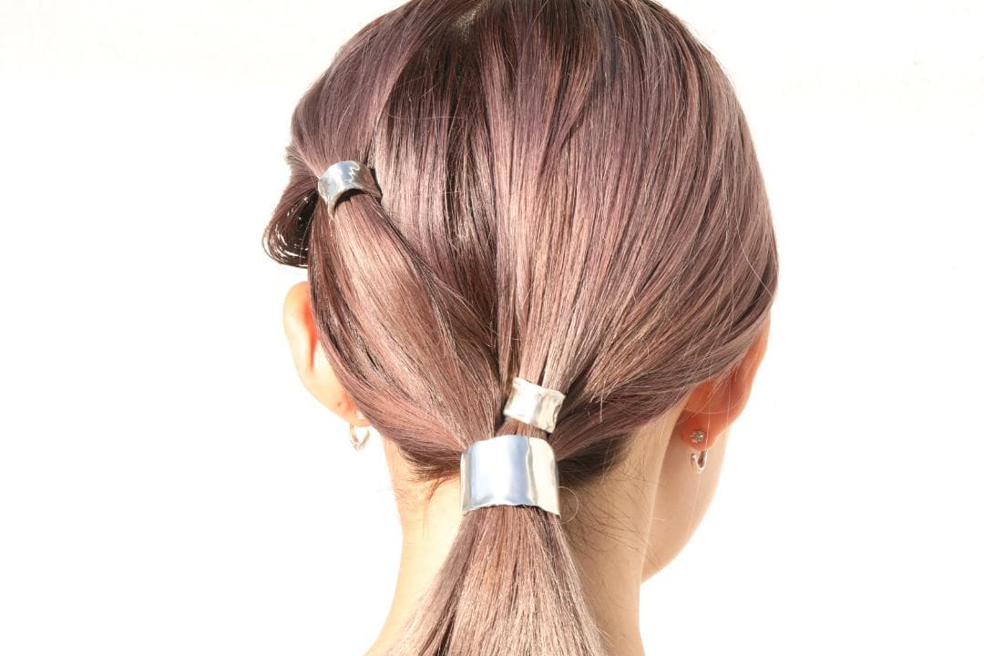 【美品】PLUIE／パスドス ヘアピアス（CHAMPAGNE）