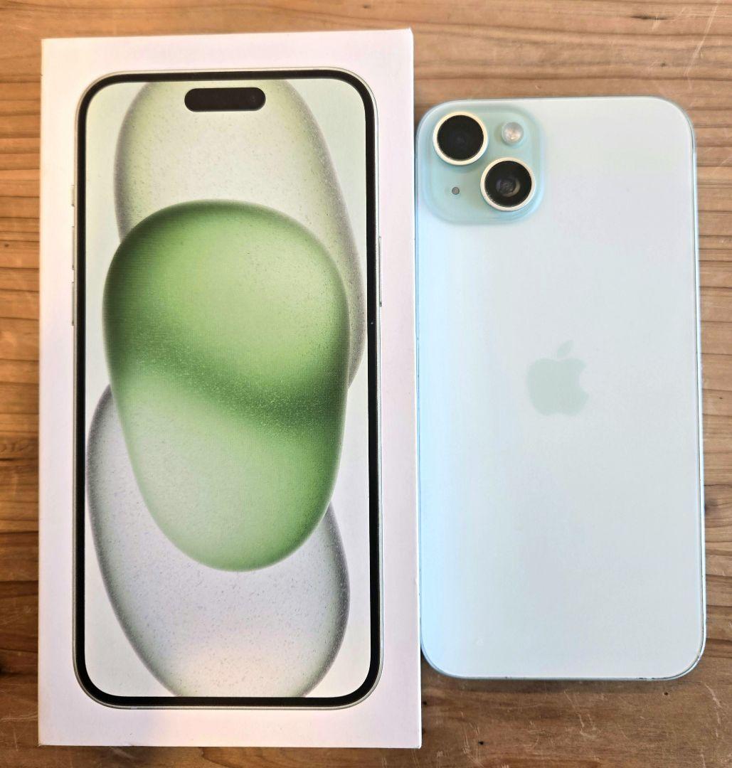 【箱付き美品】Apple iPhone 15plus SIMフリー グリーン