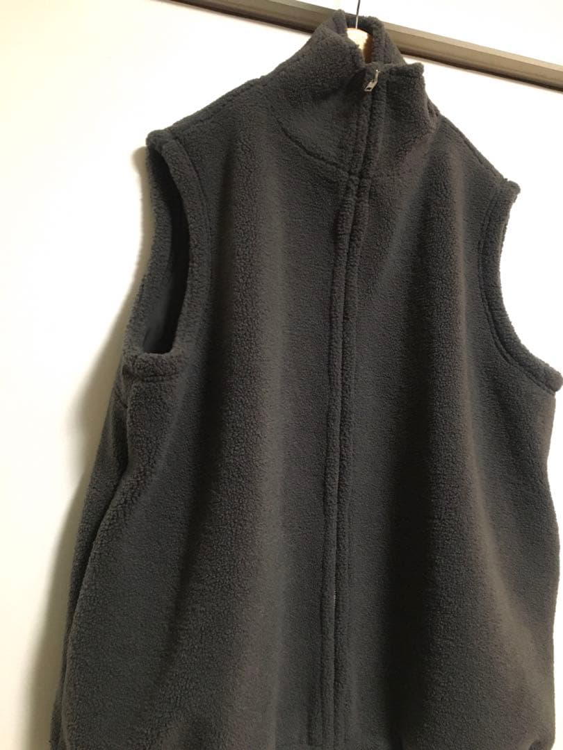 【新品未使用】feepur ダブルジップボアベスト グレー