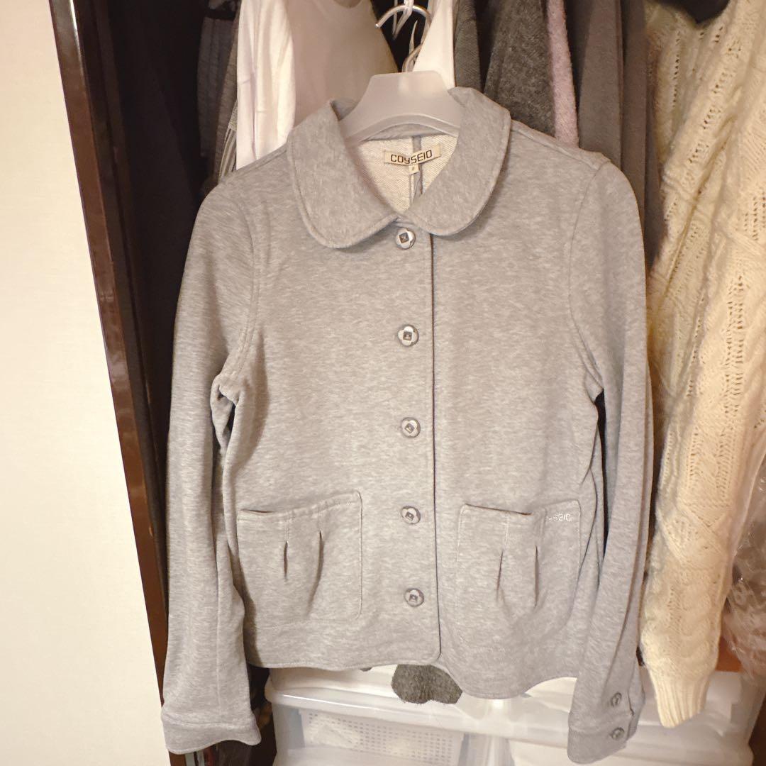 正規品coyseio SWEAT JACKET MELANGE GREY