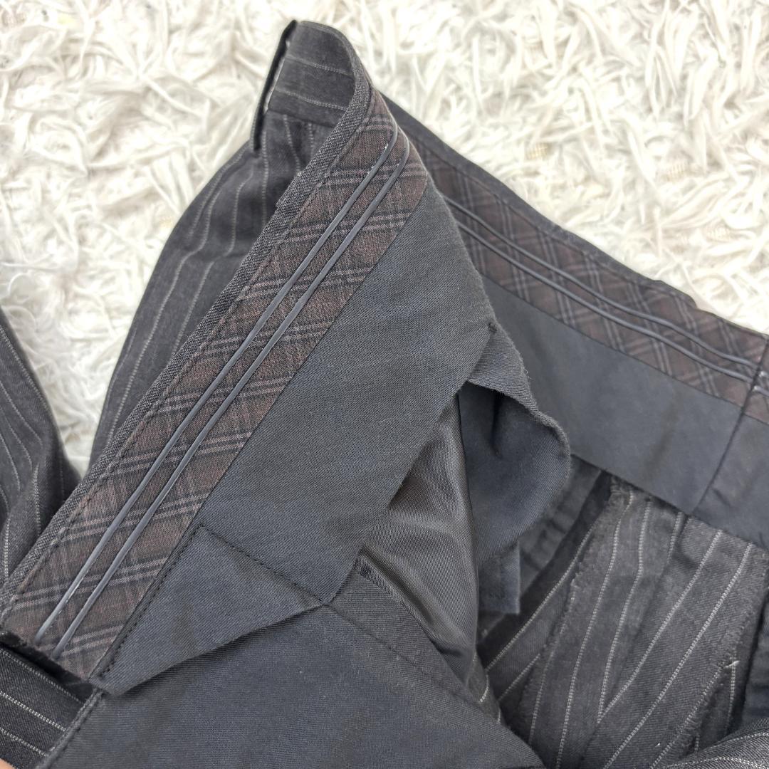 ☆極美品☆バーバリーブラックレーベル　ストライプ柄　セットアップスーツ