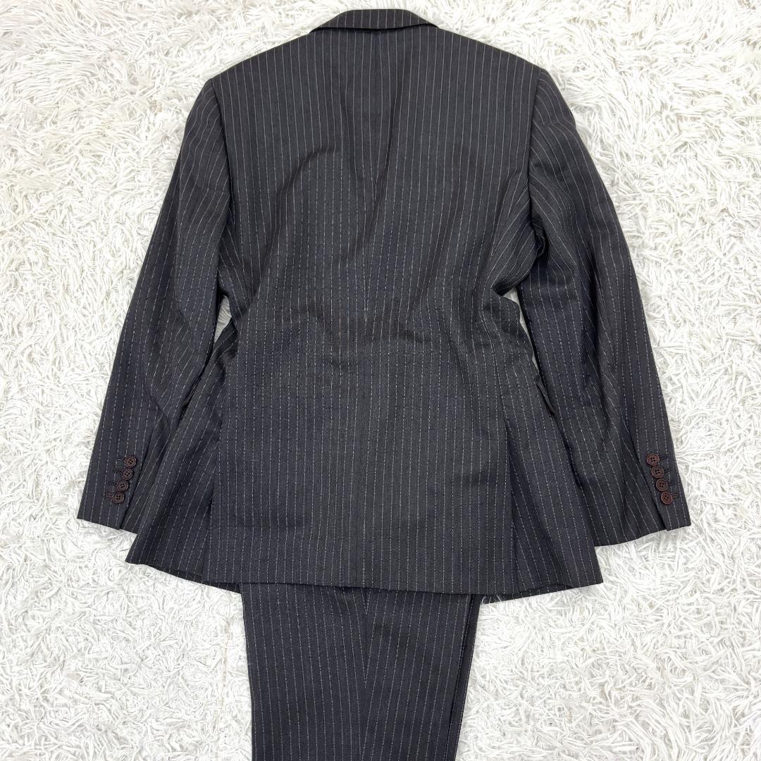 ☆極美品☆バーバリーブラックレーベル　ストライプ柄　セットアップスーツ