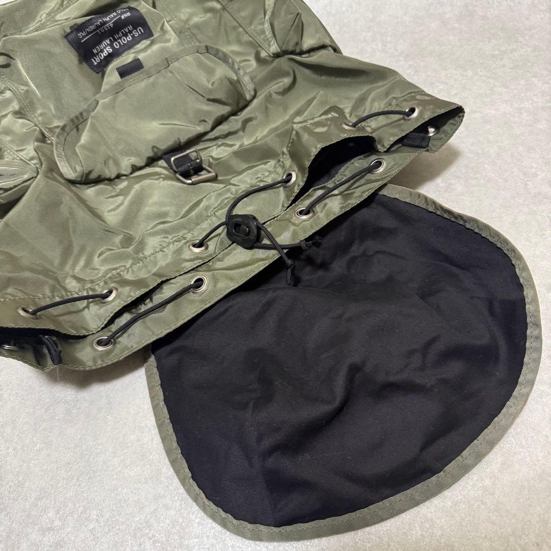 【ポロスポーツ】希少　90s ミリタリーバックパック　アリスパック　カーキ