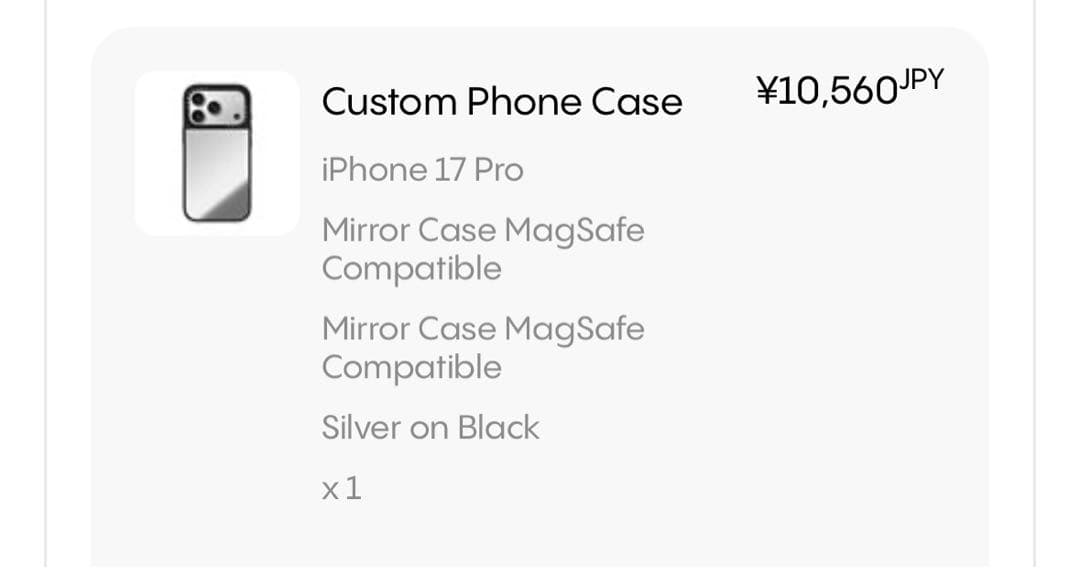 CASETiFY ミラー iPhone 17 Pro ケース