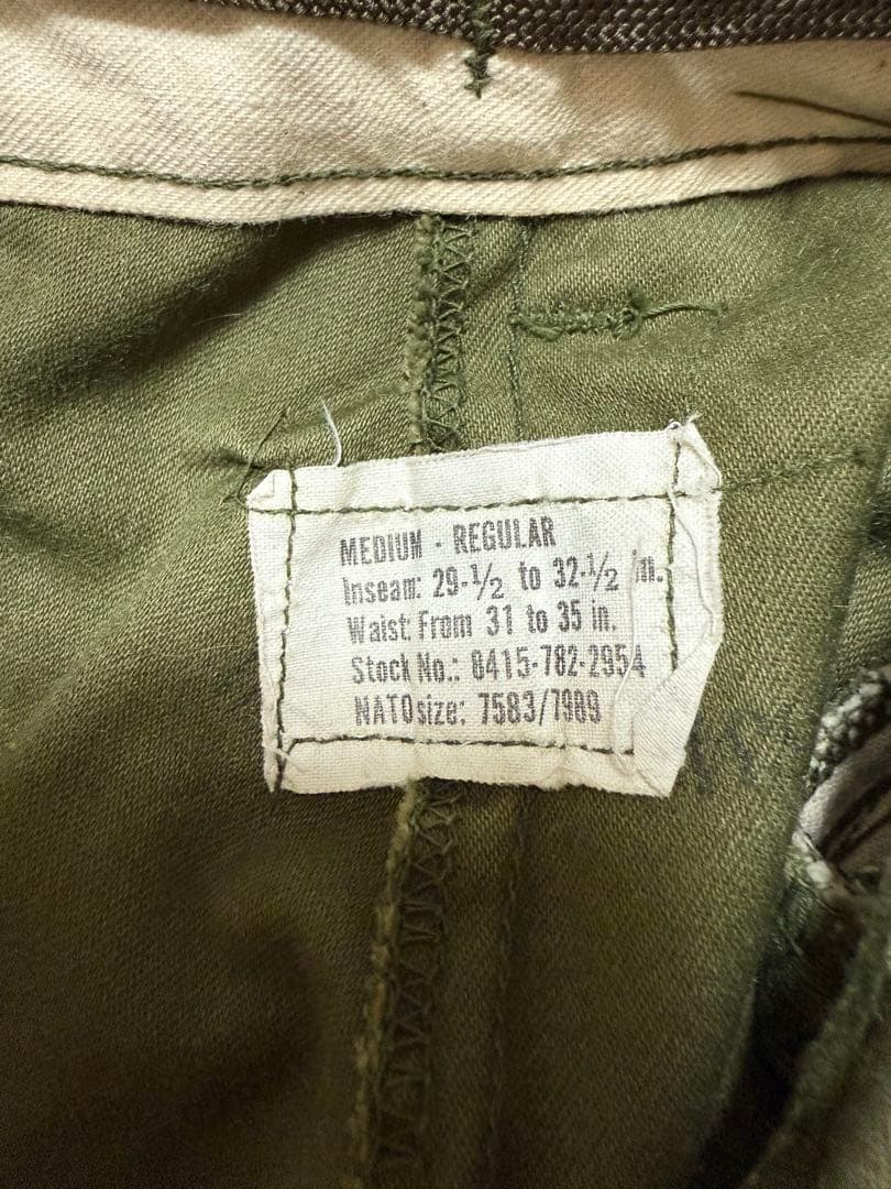 H*a様 60s〜70s US ARMY カーゴパンツ ビンテージ