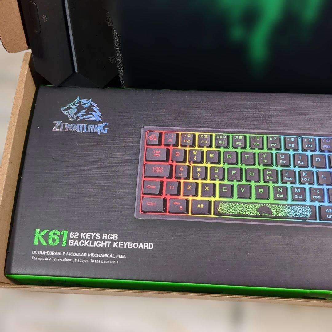 K61 62キー RGBバックライトキーボードセット