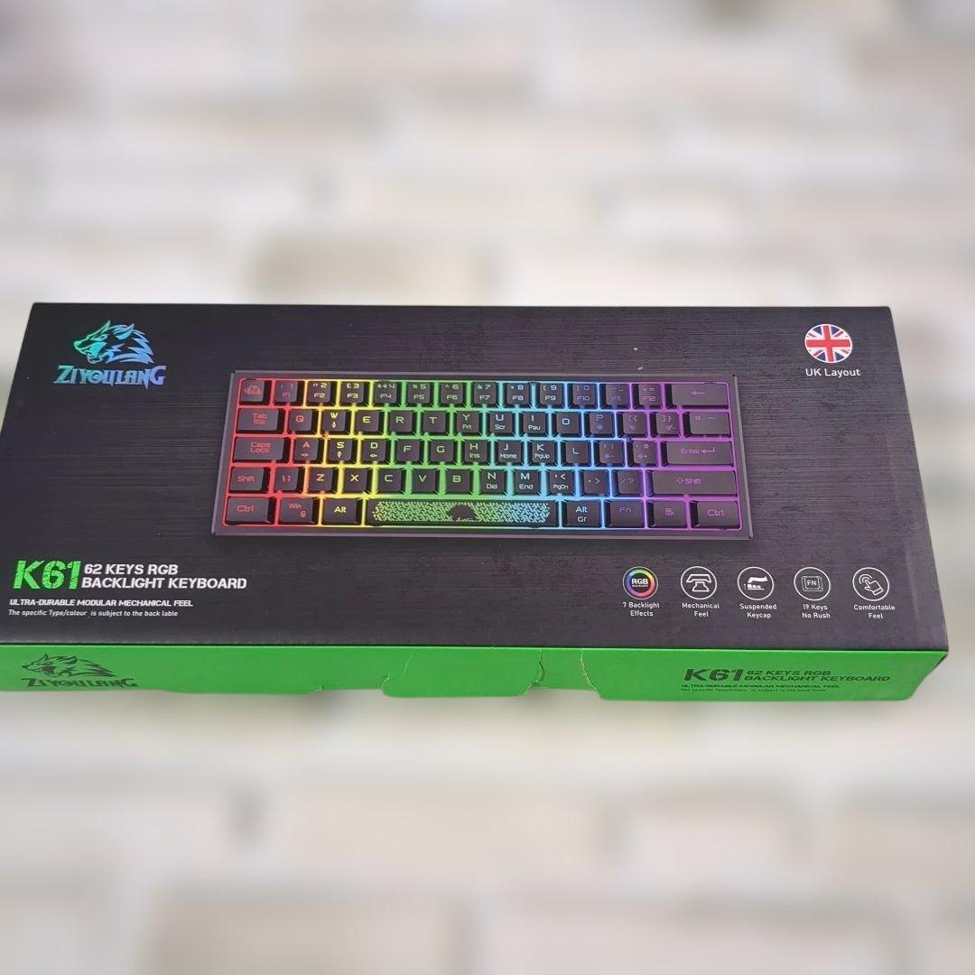 K61 62キー RGBバックライトキーボードセット
