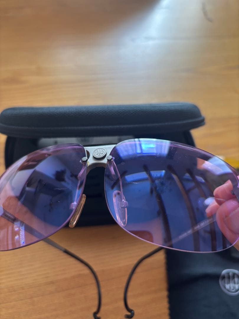 ゆーじぃー　射撃シューティングBERETTA サングラス 交換レンズ付き