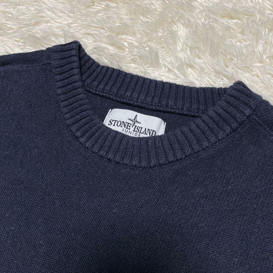 STONE  クルーネック ニットセーター ネイビー　Sサイズ