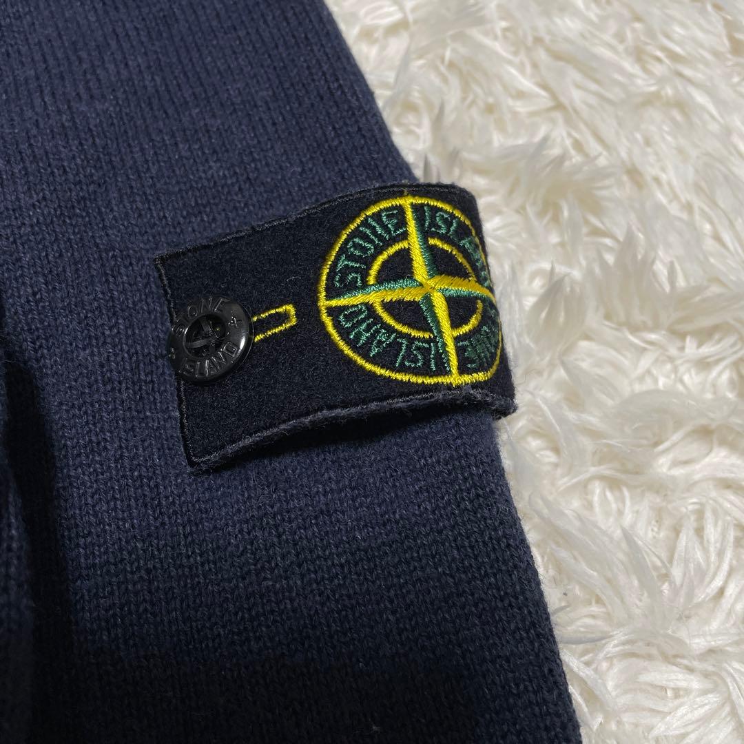 STONE  クルーネック ニットセーター ネイビー　Sサイズ