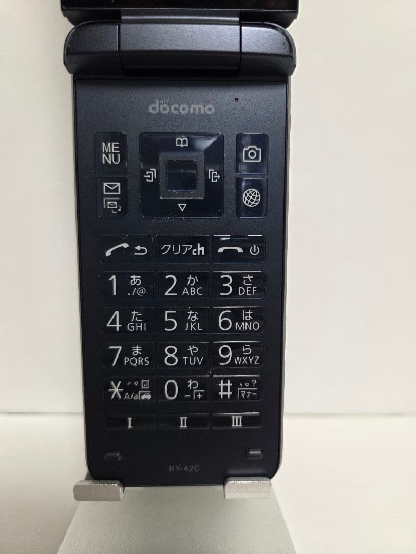 docomo DIGNO KY-42C ブラック 携帯 本体used品初期化済み