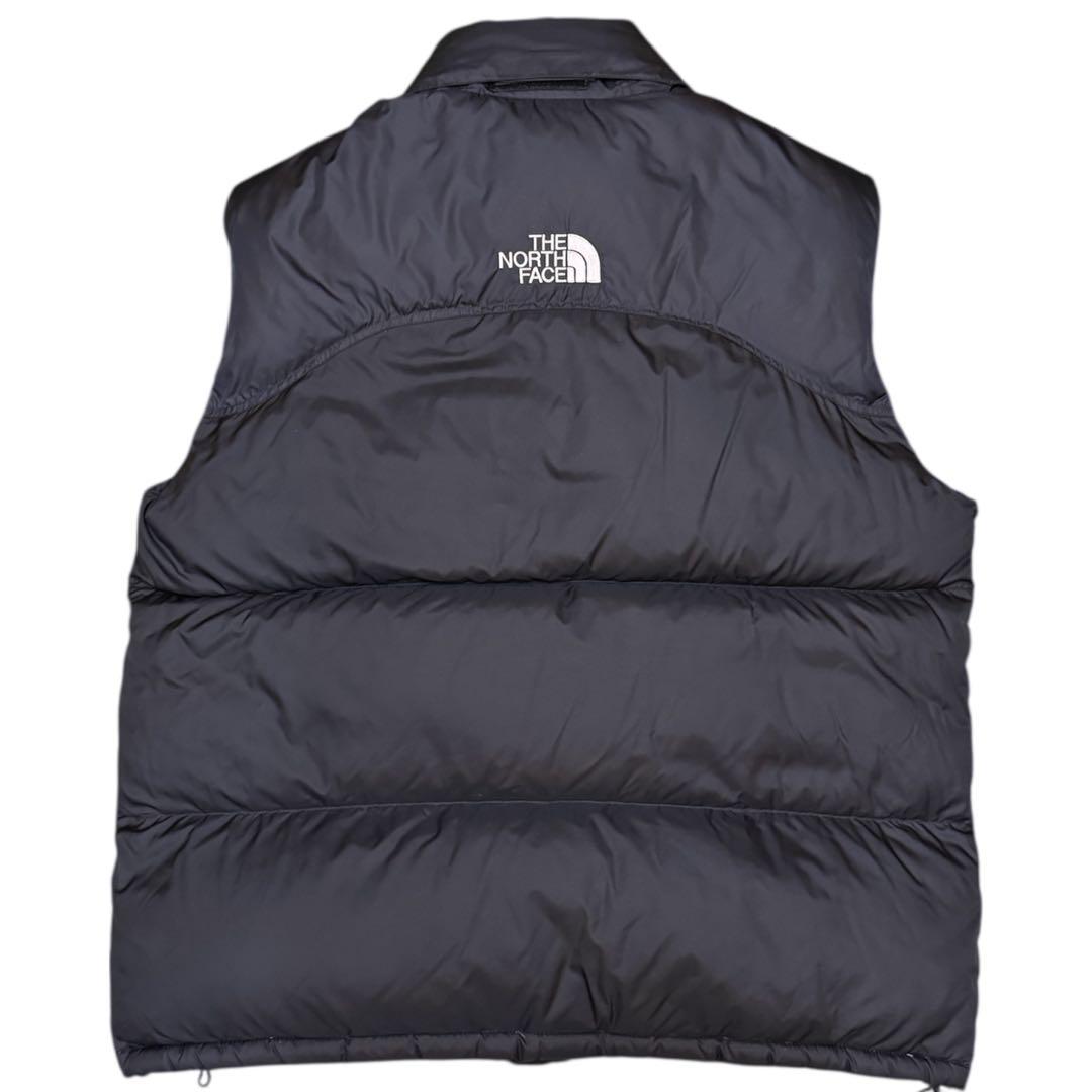 極美品 XLサイズ ノースフェイス ヌプシ ダウンベスト センターロゴ