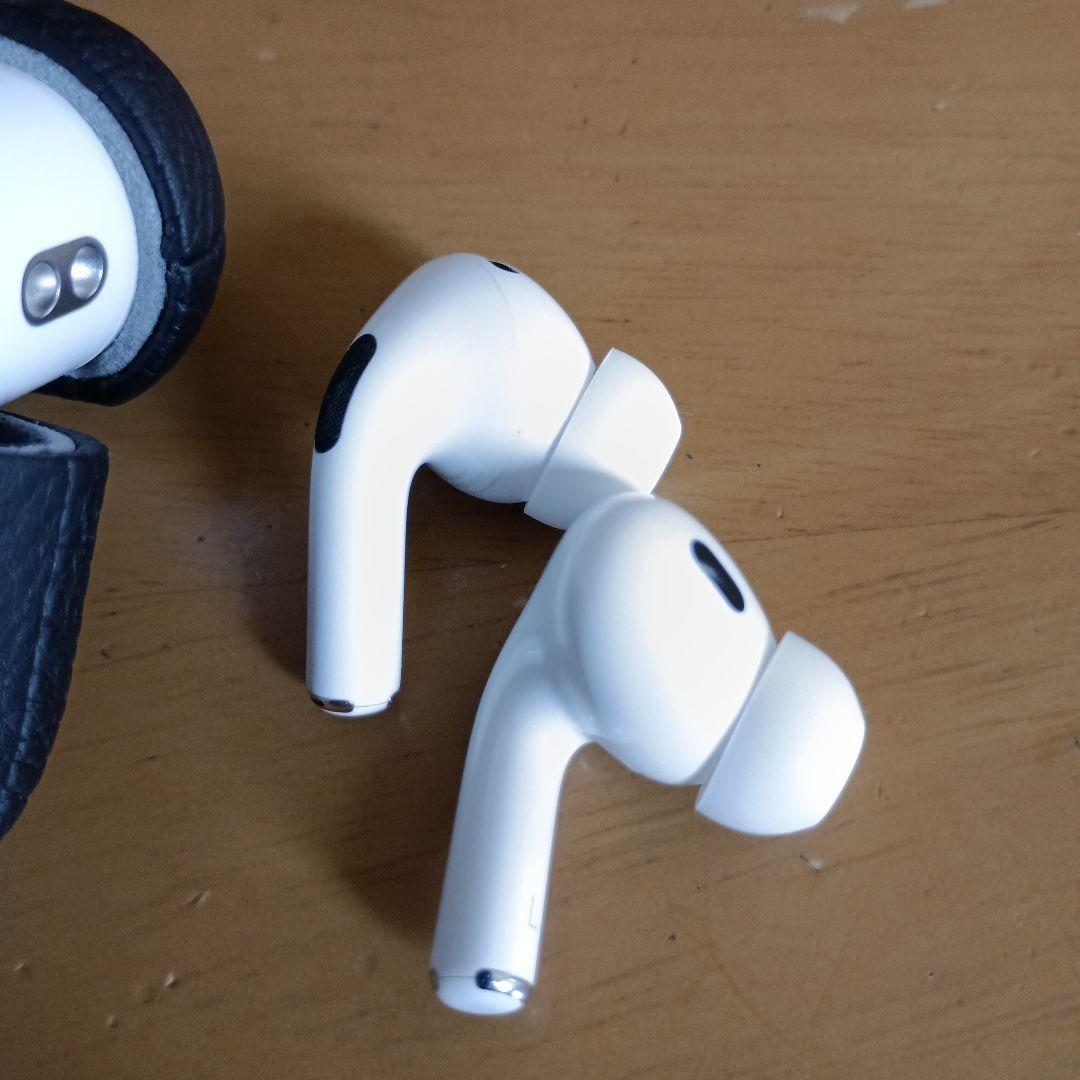 AirPods2？本体 ホワイト レザー?ケース付き