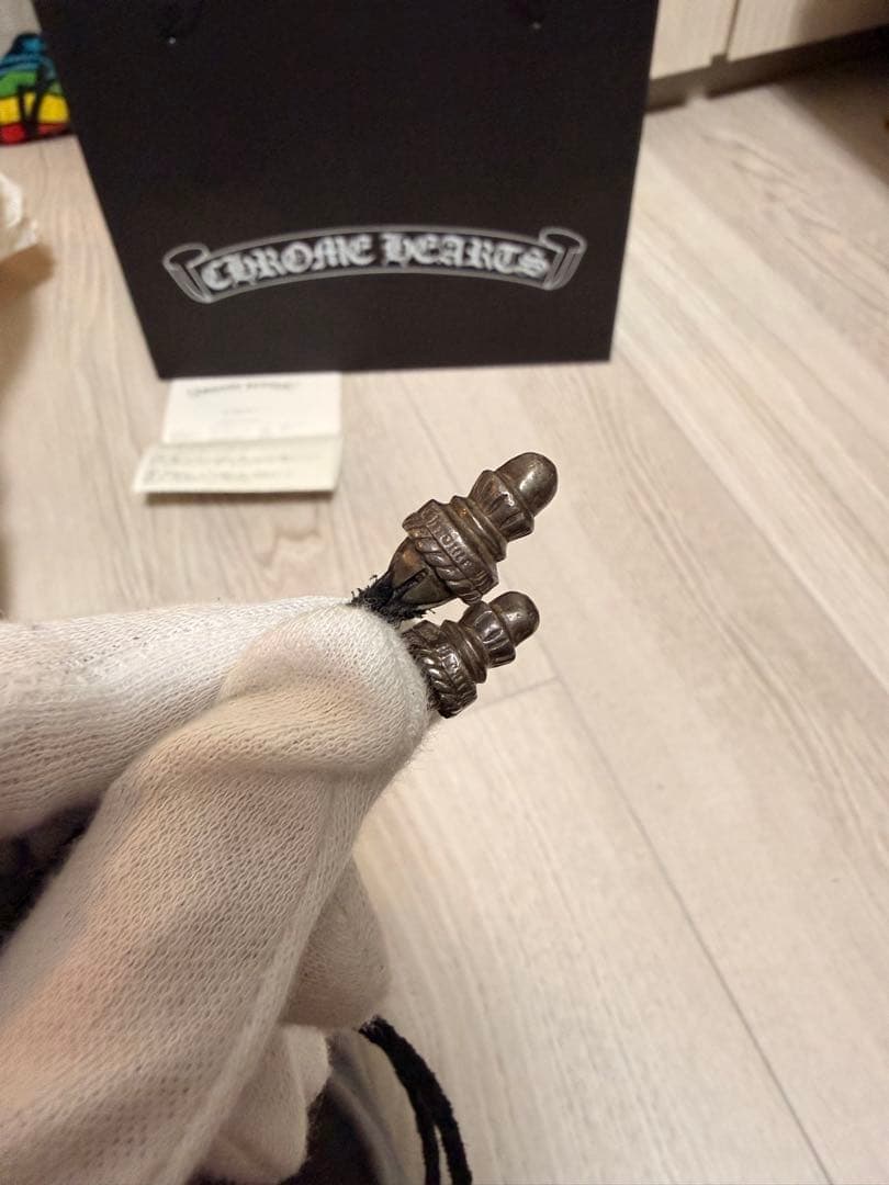 ★最安値★ クロムハーツ ドローストリングサック レザー巾着 ハンドバッグ