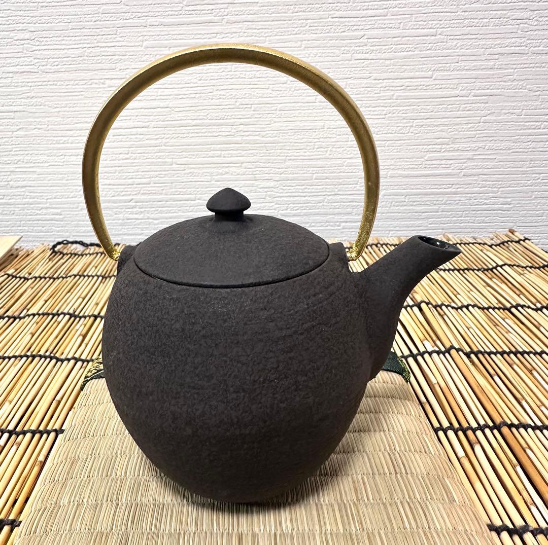 新品　菊地保寿堂　奥山清行デザイン　和鉄ポット　まゆSS 鉄急須　南部鉄瓶