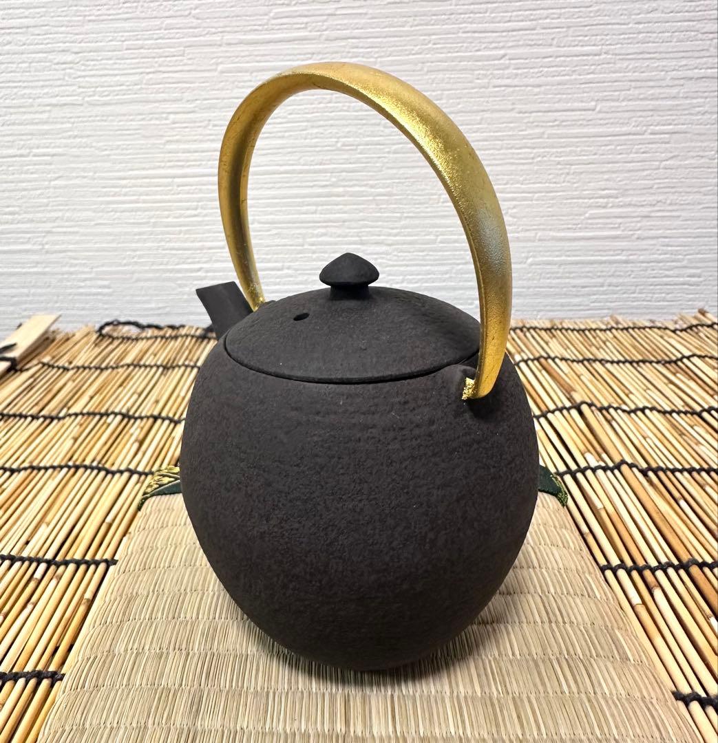 新品　菊地保寿堂　奥山清行デザイン　和鉄ポット　まゆSS 鉄急須　南部鉄瓶