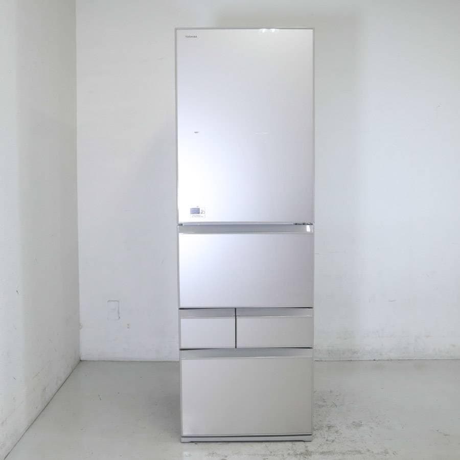 東芝 ベジータ 411L 5ドア 冷蔵庫 GR-M41GXV(EC) 右開き