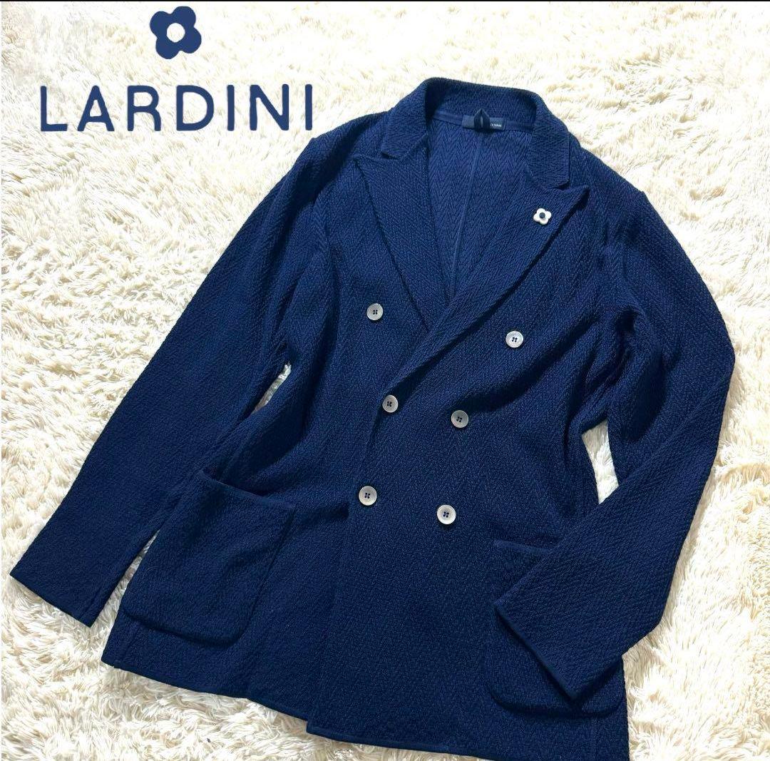 LARDINI ネイビー ダブルブレストジャケット