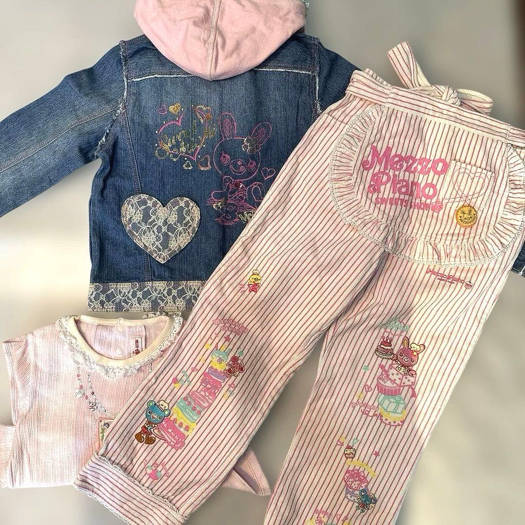 メゾピアノ mezzopiano 140cm＆130cm セットアップ