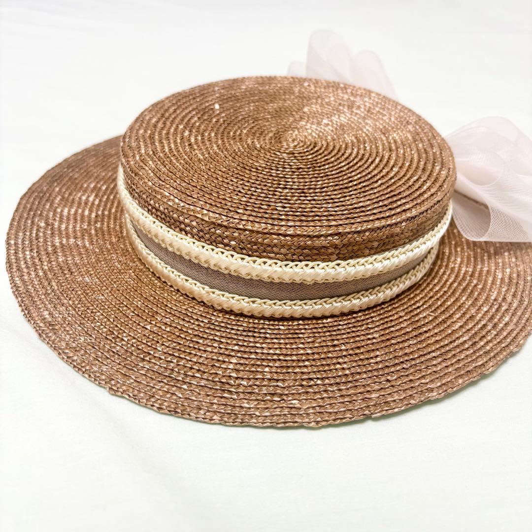 millinery mino ビッグリボンミニキャノチエ ホワイト