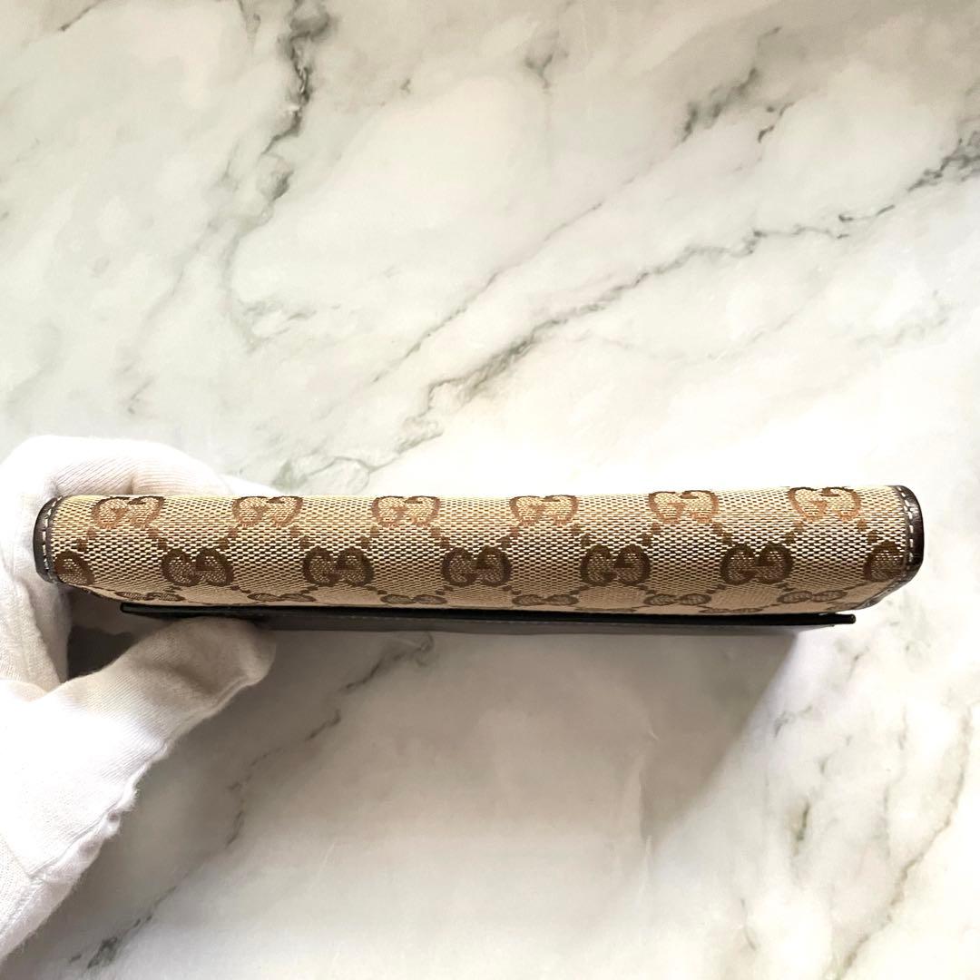 GUCCI グッチ ラブリーハート GGキャンバス 長財布　0123-⑤