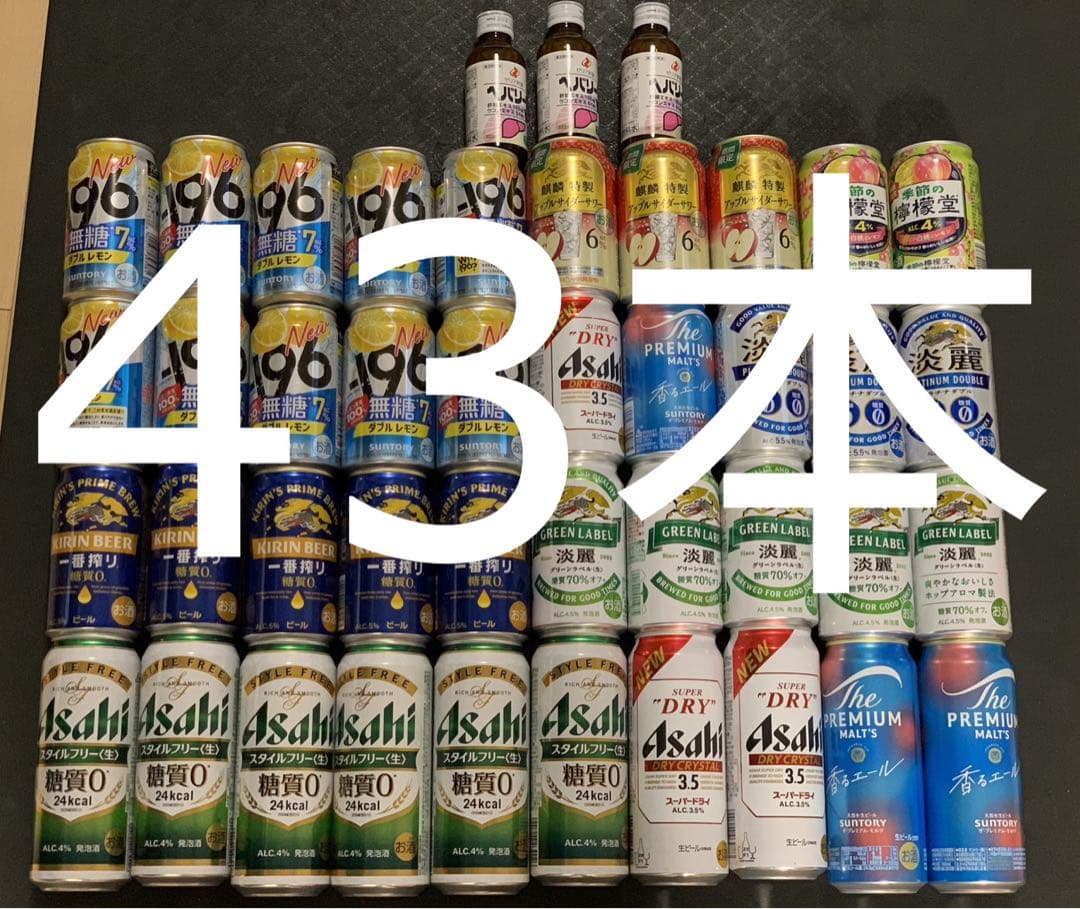 お酒まとめ売り 缶チューハイ ビール 焼酎 詰合せ 飲み比べ　発泡酒セット43本