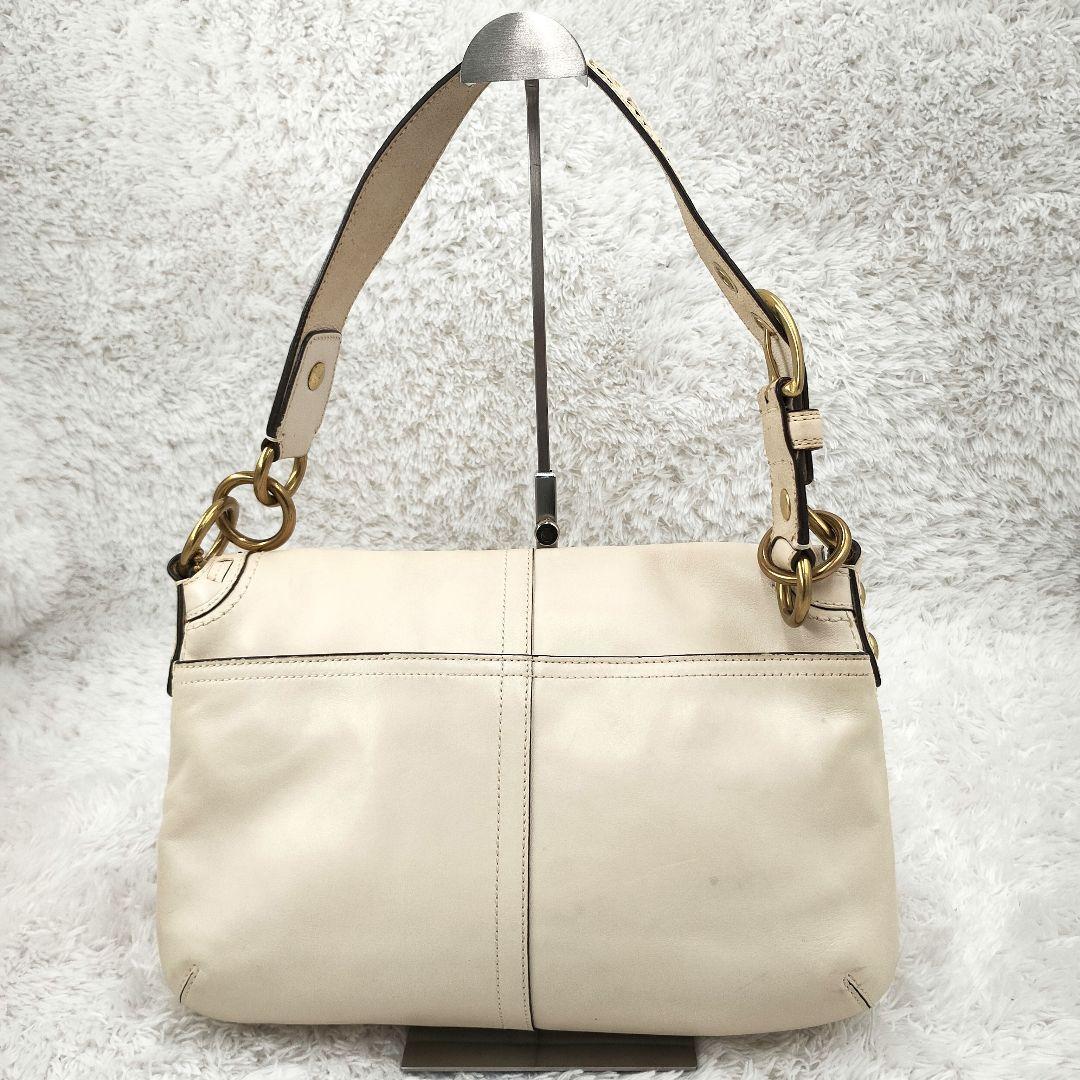 美品⭐️COACH SOHO ワンショルダーバッグ　レザー ゴールド金具 白
