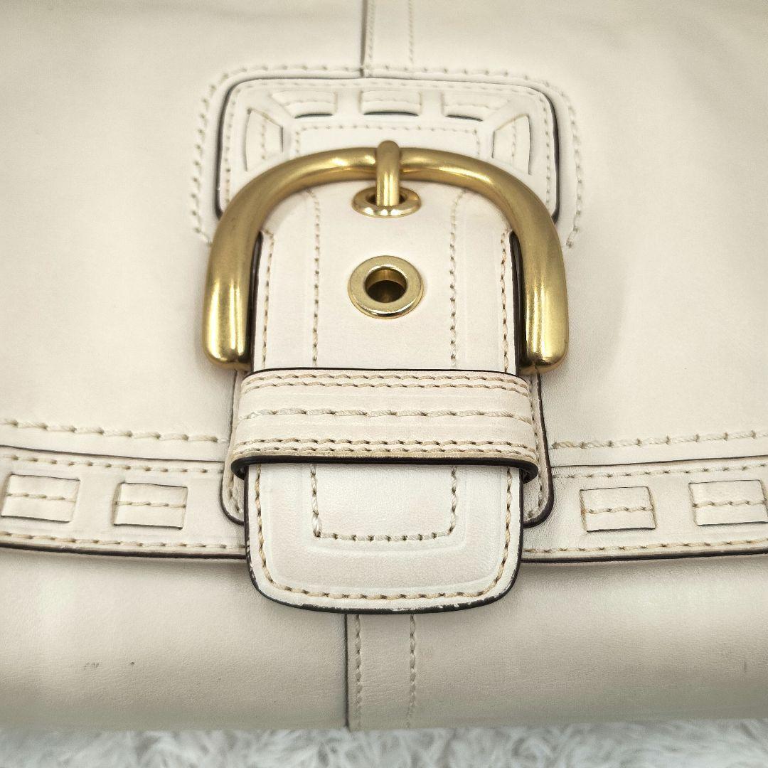 美品⭐️COACH SOHO ワンショルダーバッグ　レザー ゴールド金具 白