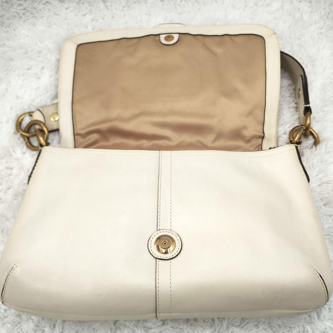 美品⭐️COACH SOHO ワンショルダーバッグ　レザー ゴールド金具 白