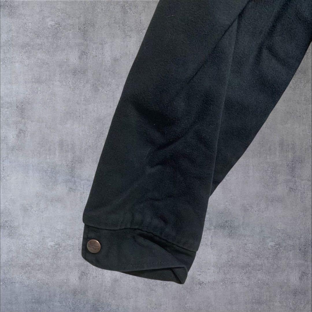【w867】90s Wrangler ランチコート ジャケット ファー ブラック