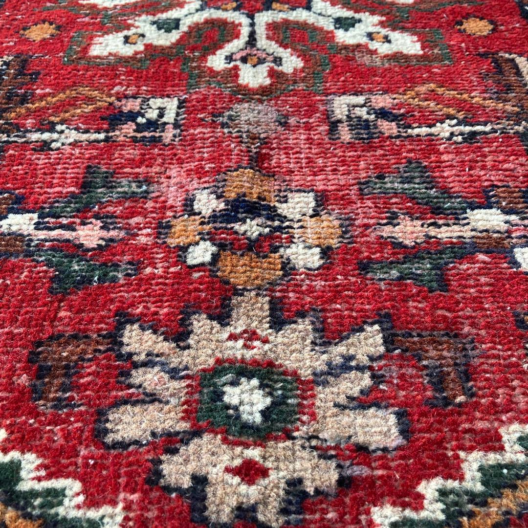 ヴィンテージラグ　トライバルラグ　インド　メダリオン