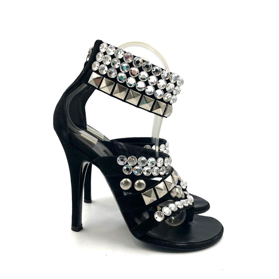 《超美品》ジュゼッペザノッティ バルマン コラボ サンダル ビジュ スタッズ