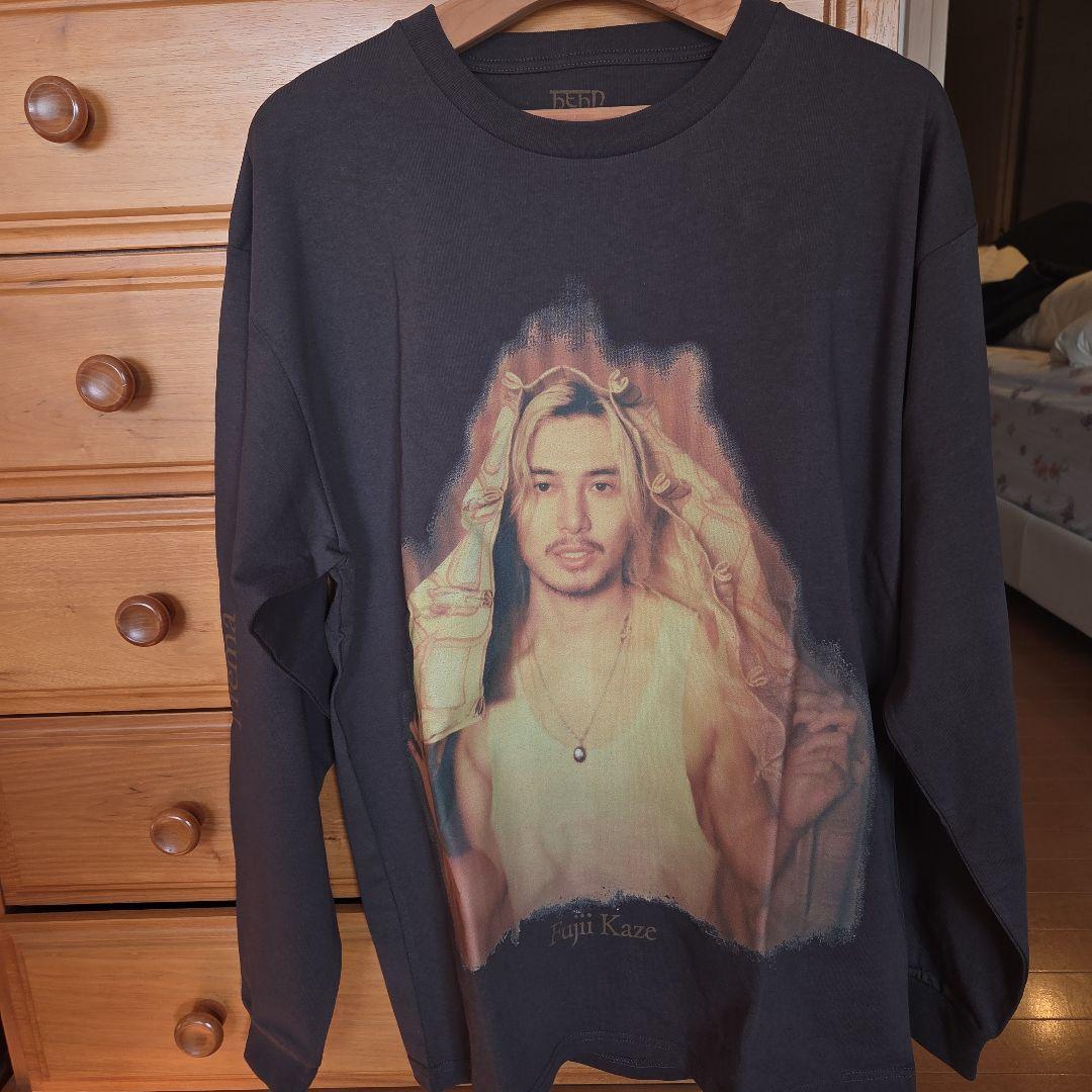 Fujii Kaze プリント Tシャツ Lサイズ ダークグレー
