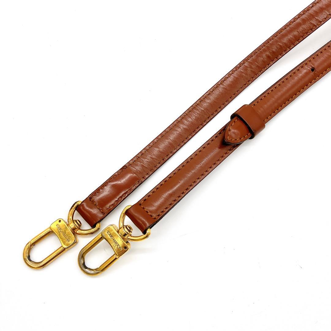 LOUIS VUITTON ショルダーストラップ　レザー　ブラウン