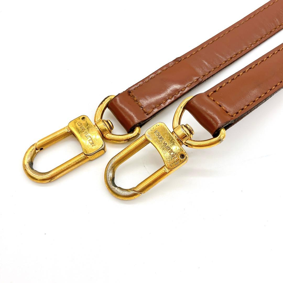 LOUIS VUITTON ショルダーストラップ　レザー　ブラウン