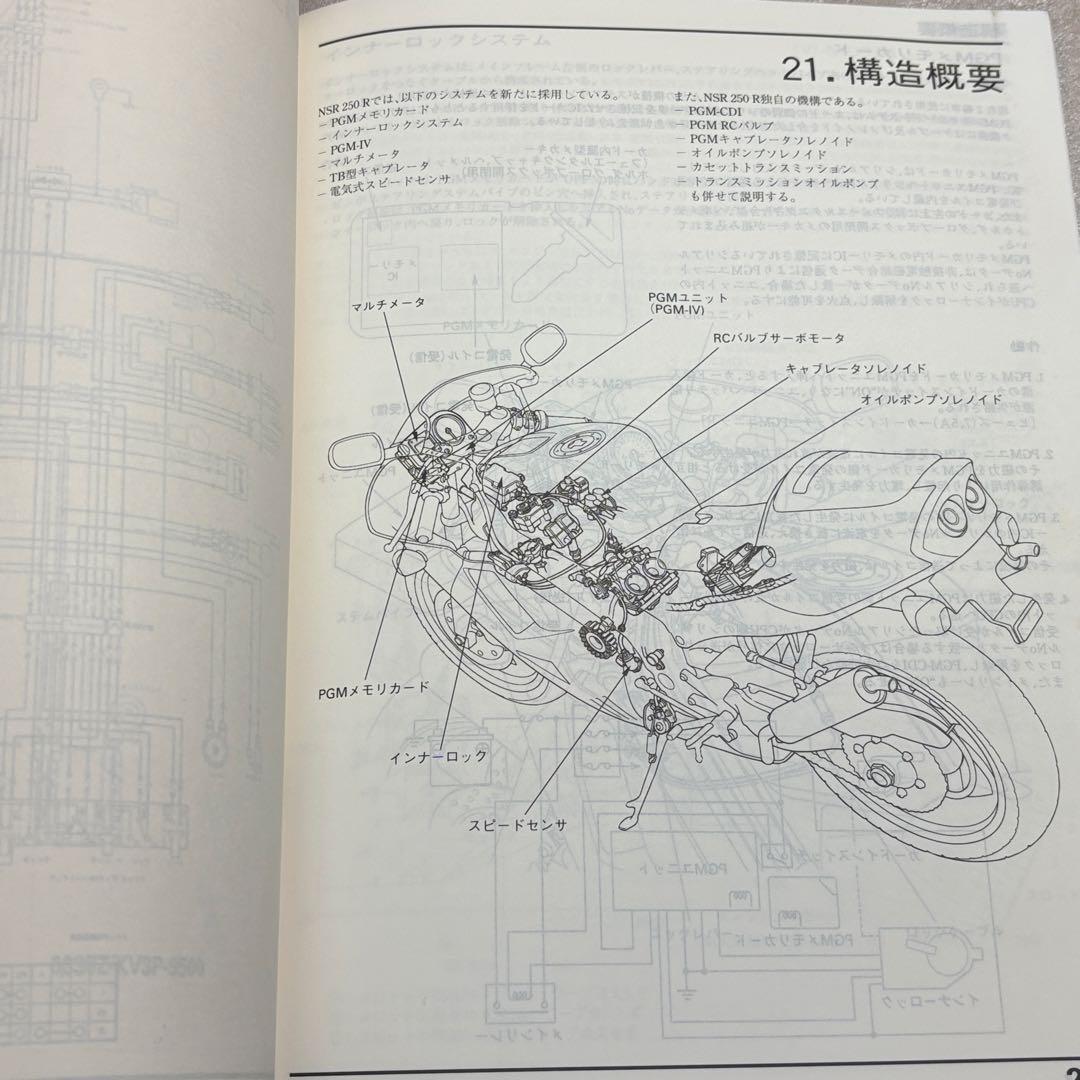 HONDA NSR250R, SE, SP サービスマニュアル