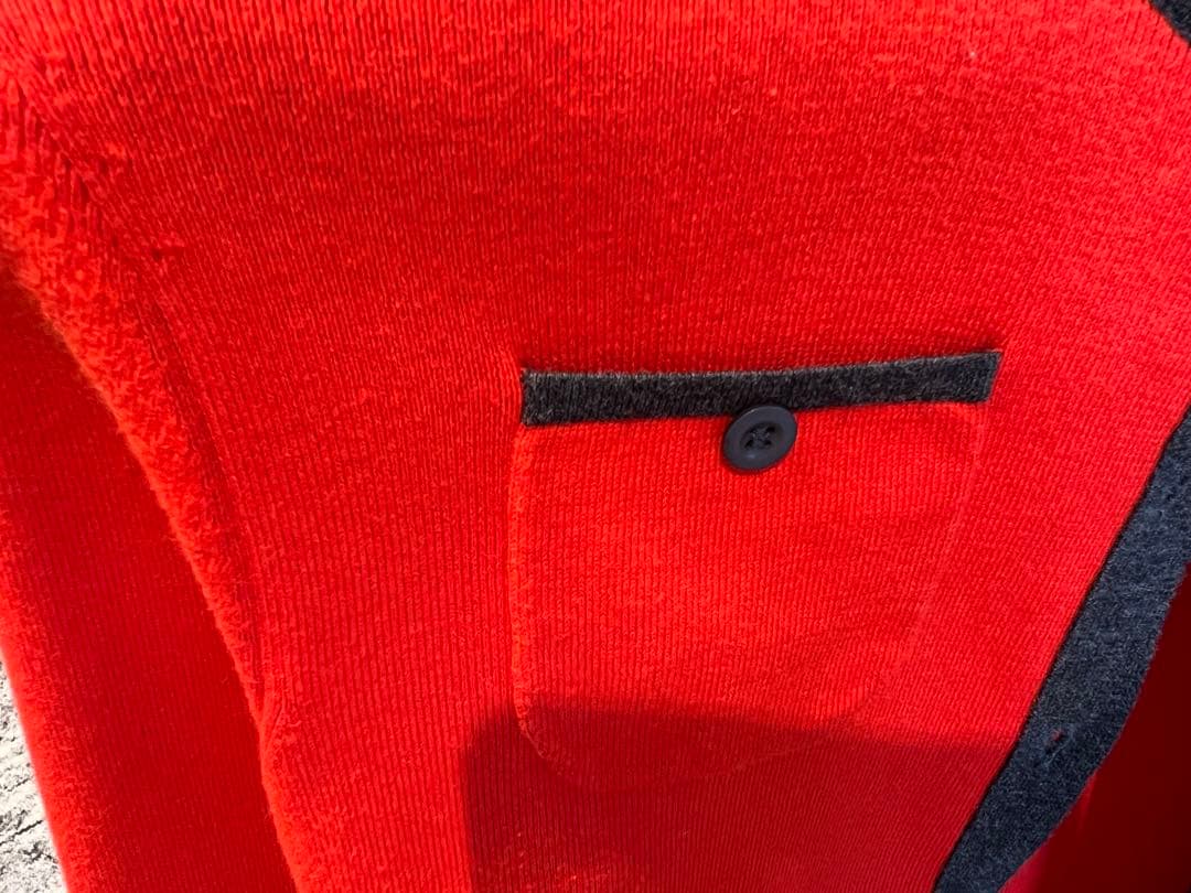 CABAN 赤(朱色)ニットカーディガン