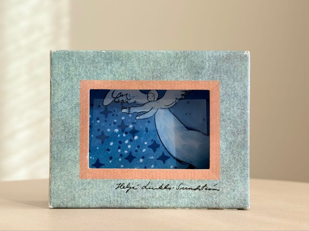 美品 天使 ガラスカード In Star Rain 箱付き ヘルヤ アラビア