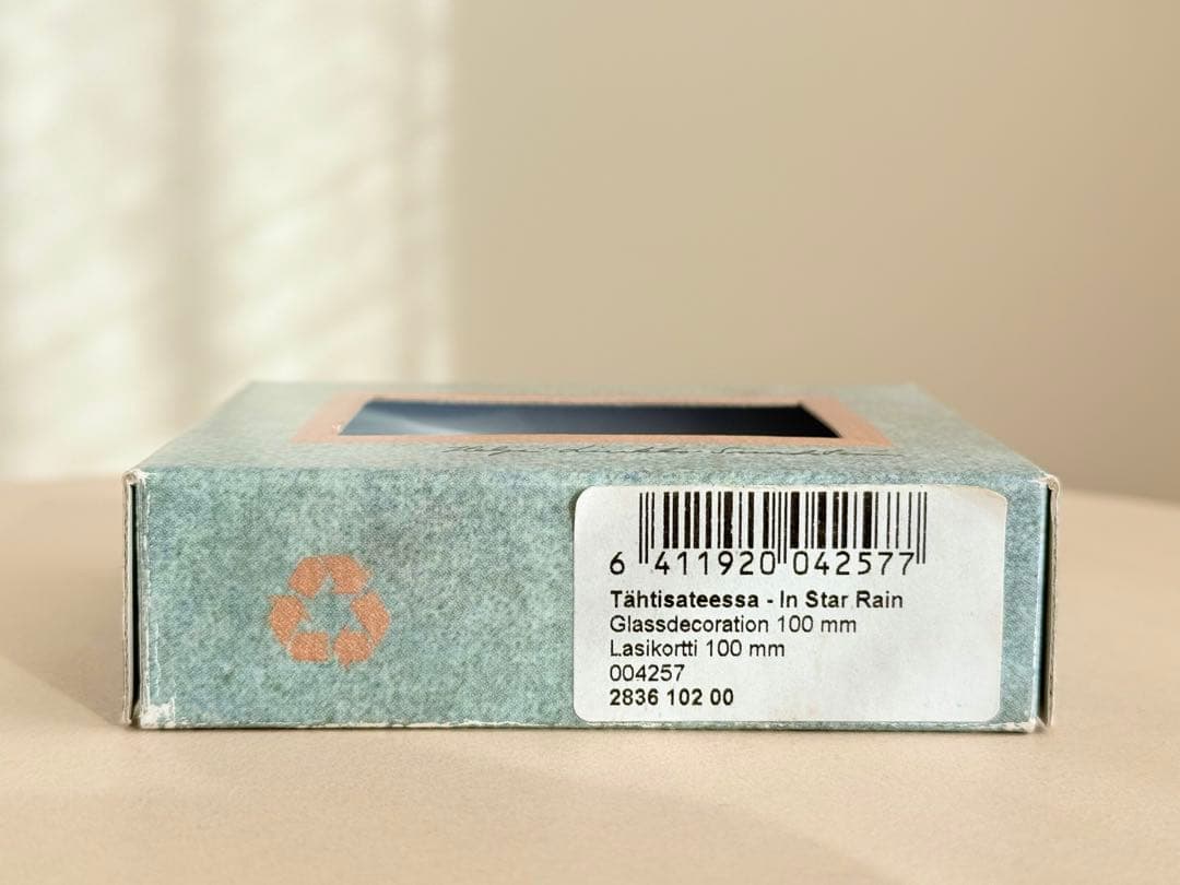 美品 天使 ガラスカード In Star Rain 箱付き ヘルヤ アラビア