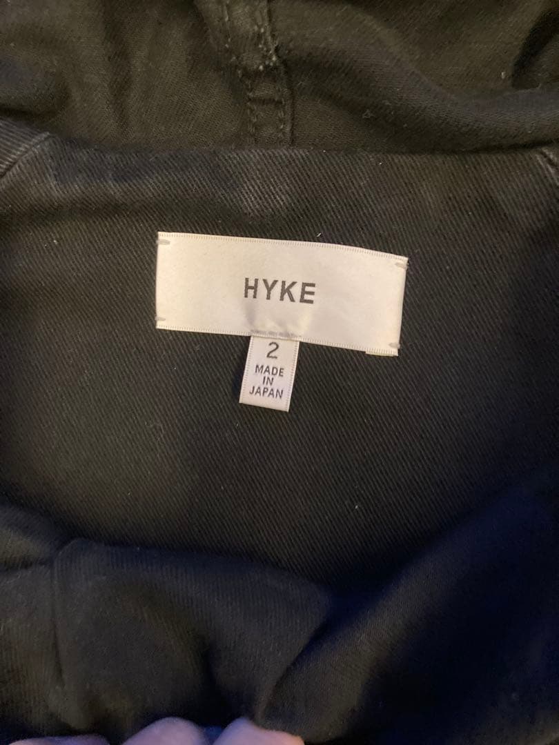 HYKE deck parka jacket ブラック　2 パーカー