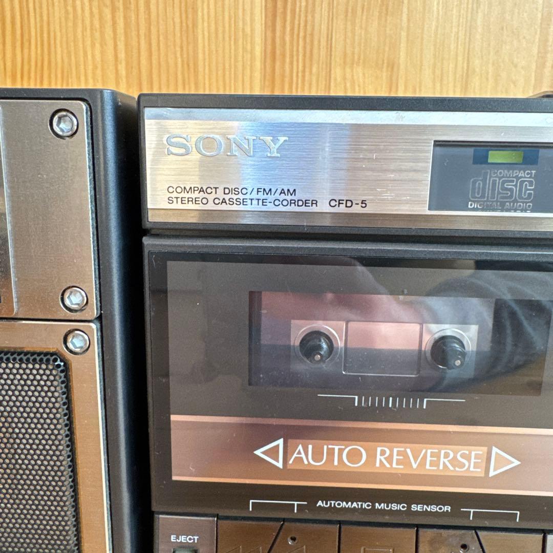 とんとん　希少 SONYソニー CFD-5 システムコンポ ラジカセ