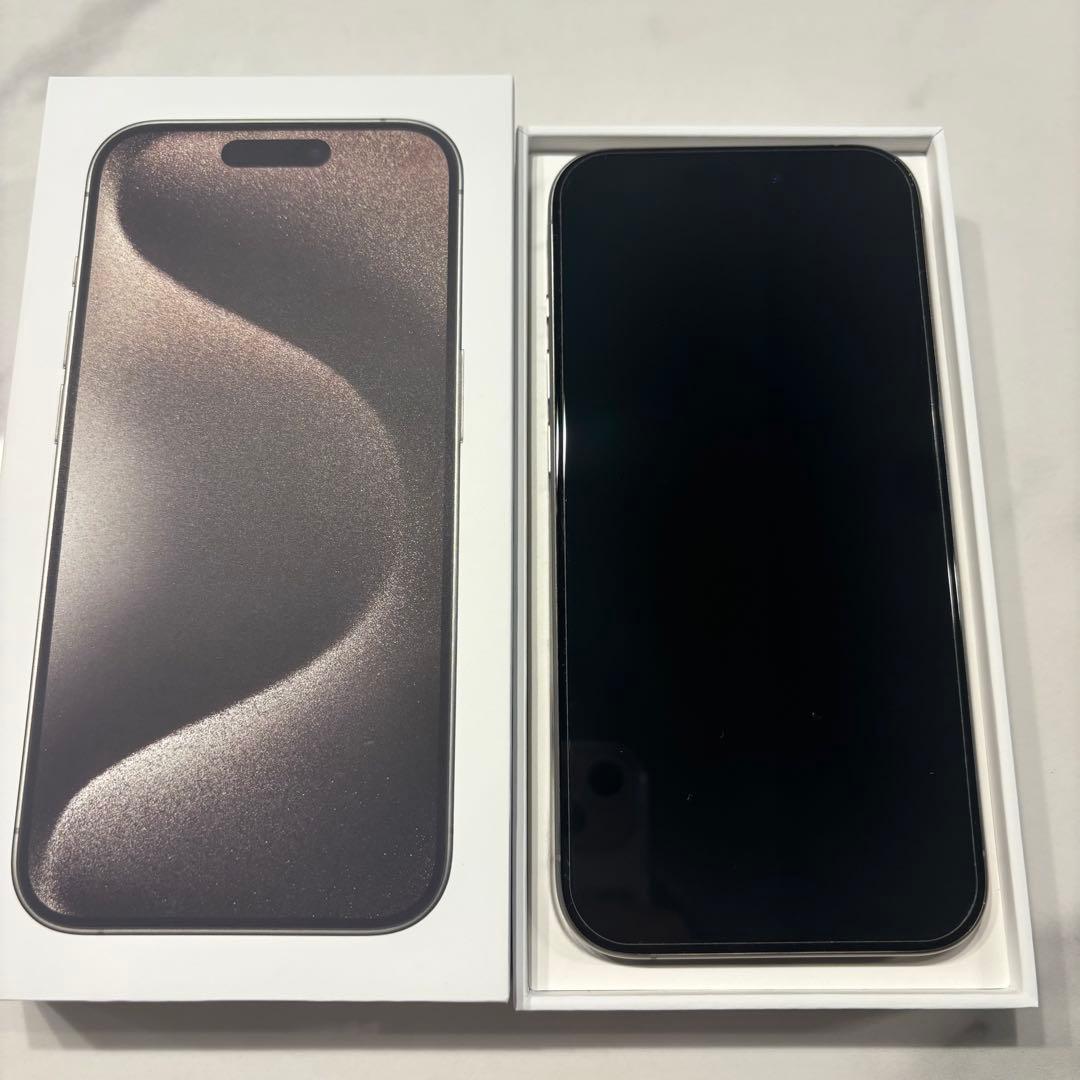 iPhone15Pro 128GB ナチュラルチタニウム 注意あり