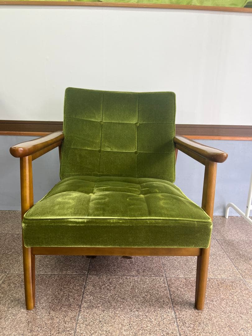 カリモク60 Kチェア モケットグリーン