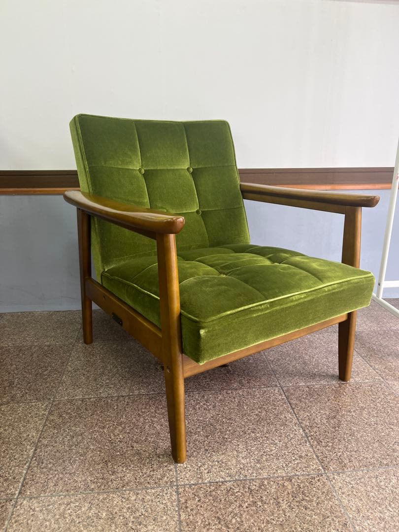 カリモク60 Kチェア モケットグリーン