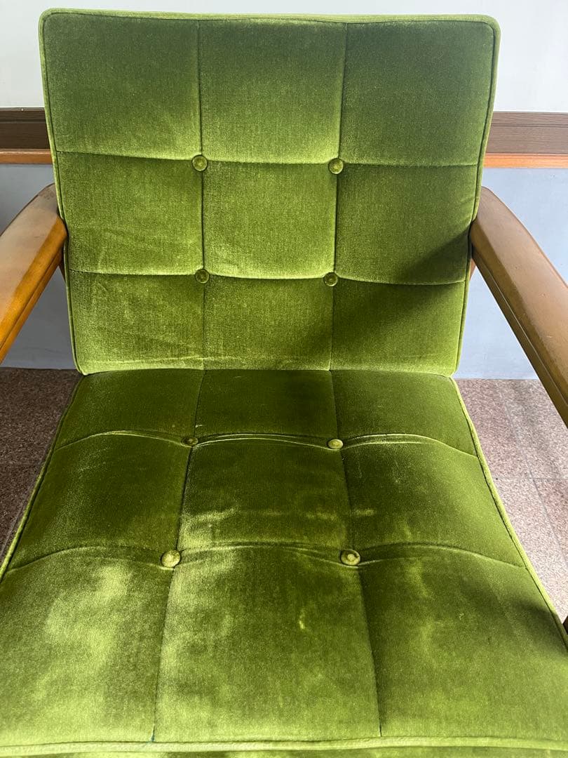 カリモク60 Kチェア モケットグリーン