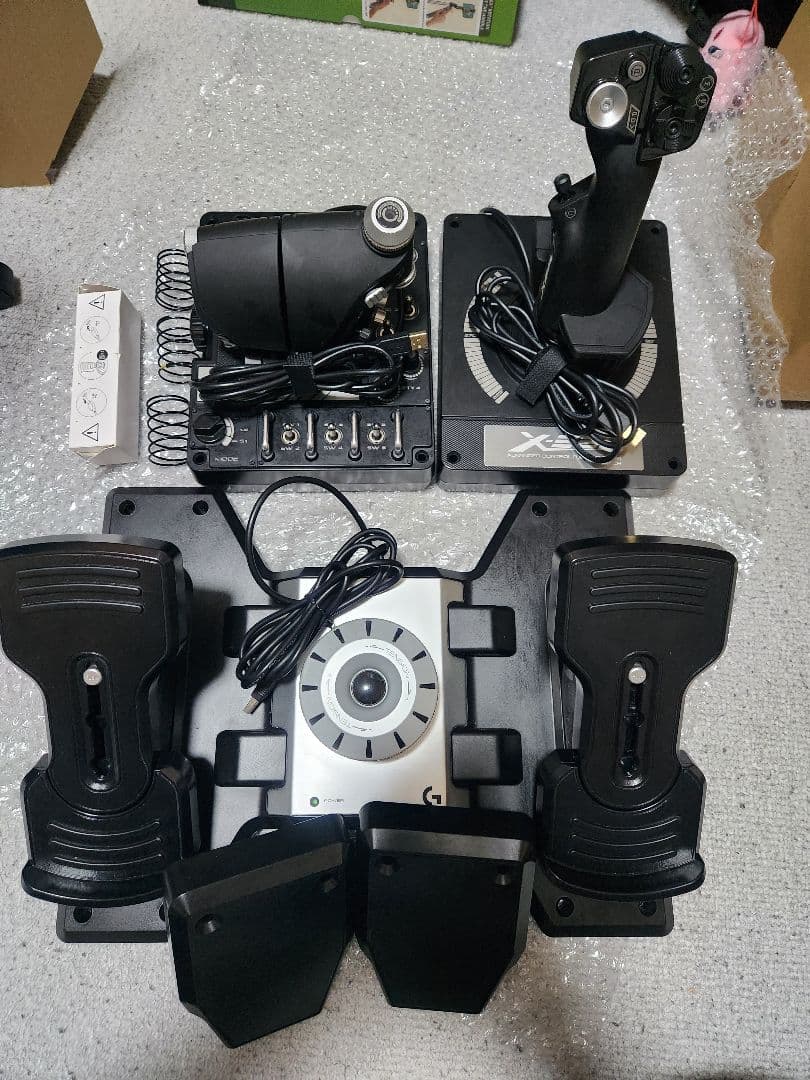 LOGICOOL X56 HOTAS フライトスティック＆ラダーペダルセット