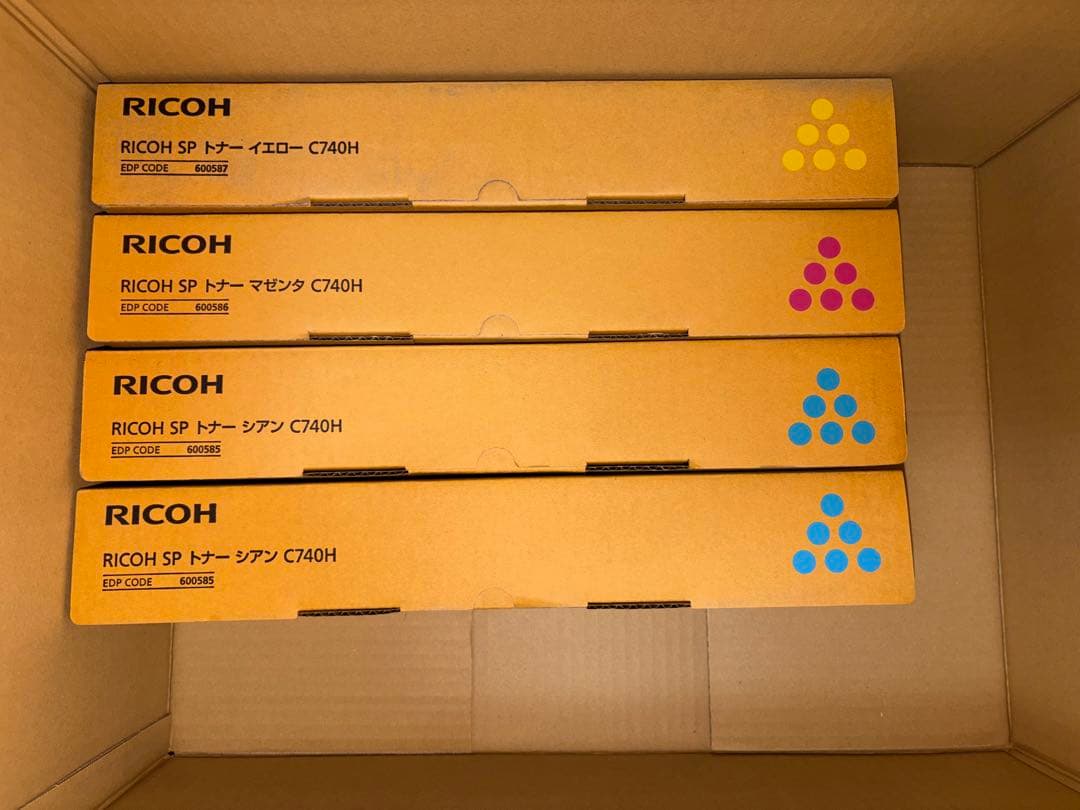 RICOH リコー　トナー　4本　未開封