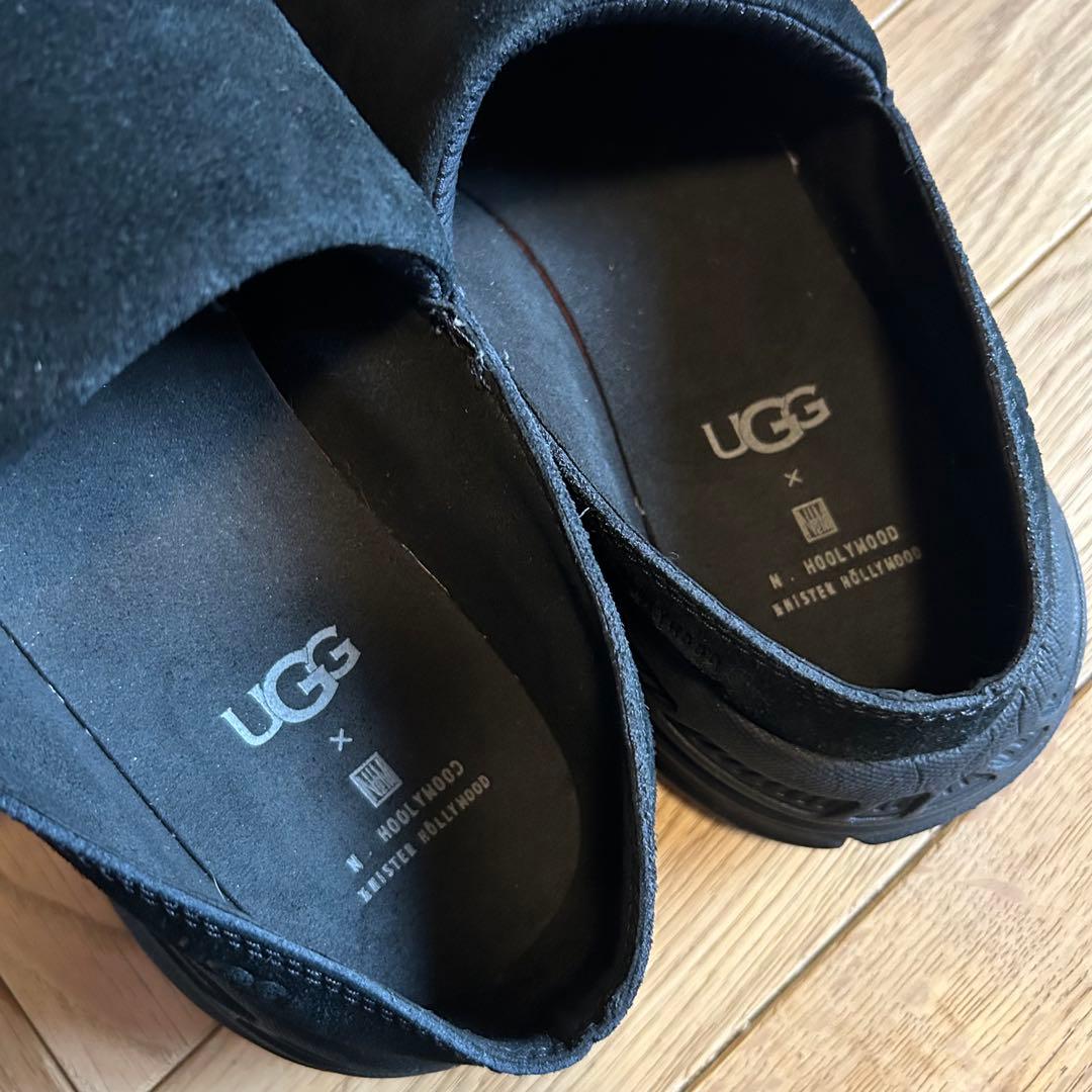 N.HOOLYWOOD × UGG サンダル 26.5cm 厚底 スエード 黒