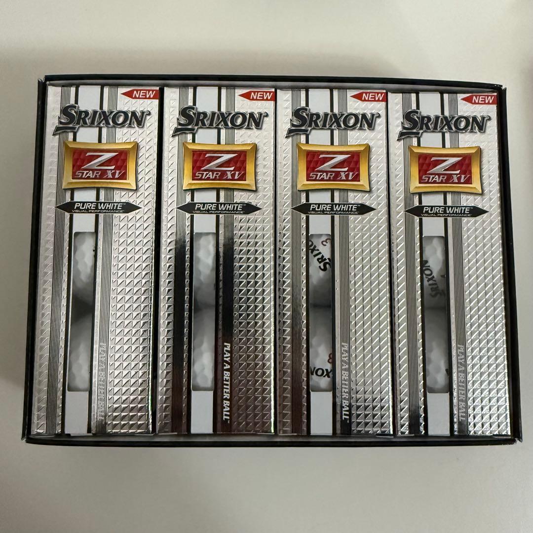 Srixon Z STAR XV ホワイト 3ダースプラス6球