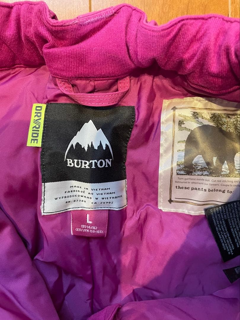 BURTON 女の子用Lサイズ　US(14-16)スキーウェア